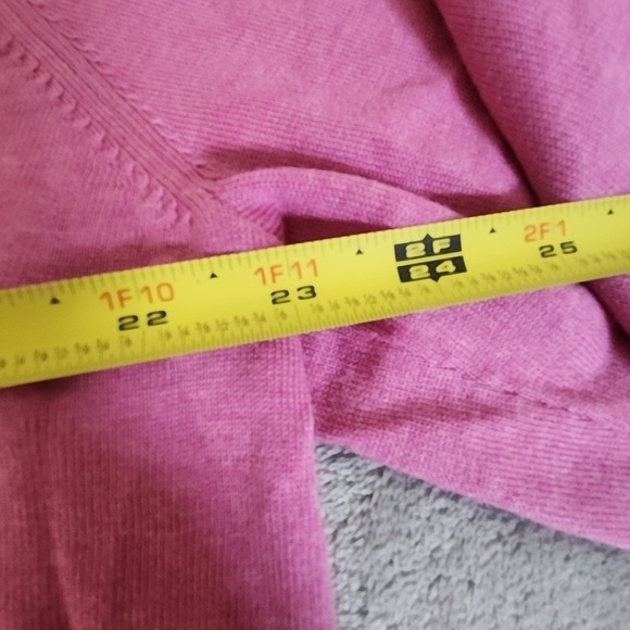 Brooks Brothers Sweater Mens Large Pink Supima Cotton V Neck Casual Preppy - Picture 4 of 6